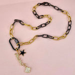 18" Multi-Toned Chain MAMA Charm Necklace