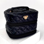 Tiara Weekender Jewelry Case in Black Timeless Quilted